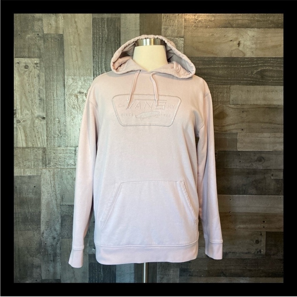 VANS pull over hoodie large pastel pink Barbie California beach skater surf